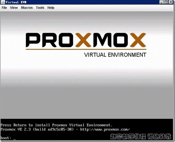 Proxmox VE安装和开设OpenVZ及KVM(多图完整版)