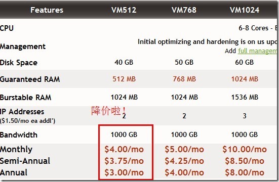 VIRPUS：$3/月 VM512-512MB/1G/40G/1TB/2 IP(年付)