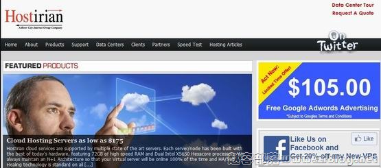 Hostirian:$3.96/月 256MB/10GB/100GB/XEN 圣路易斯-赵容部落