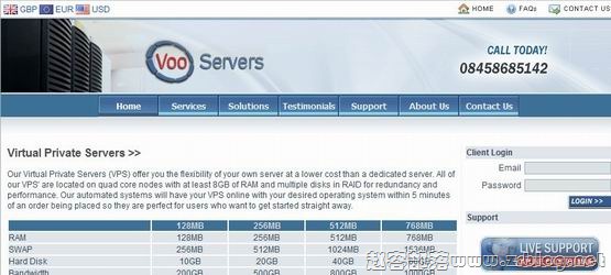VooServers:£2.7/月OpenVZ-128MB/256MB/10GB/400GB英国-赵容部落