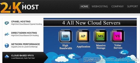 24khost：$20/半年OVZ-1.5GB/100GB/2000GB 拉斯维加斯&南本德