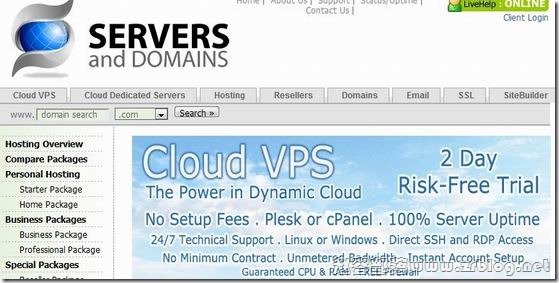 ServersAndDomains：$9/月Cloud-1GB/50GB/无限流量/2IP 洛杉矶