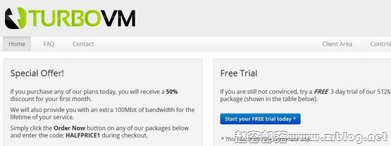 TurboVM:$2.45/月OpenVZ-256MB/25GB/1TB 凤凰城-赵容部落