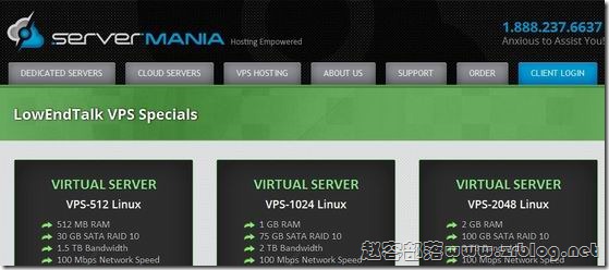 【黑五】ServerMania：$45/月-E3 1240v2/16GB/1TB/20TB 纽约