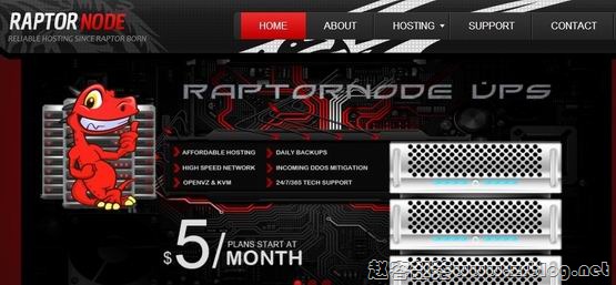 RaptorNode：$6/月KVM-512MB/25GB/500GB/DDoS保护 洛杉矶