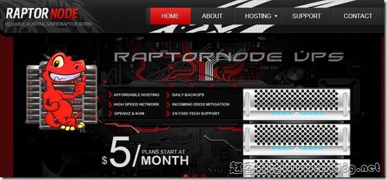 RaptorNode：$3.5/月KVM-256MB/25GB/2000GB 洛杉矶