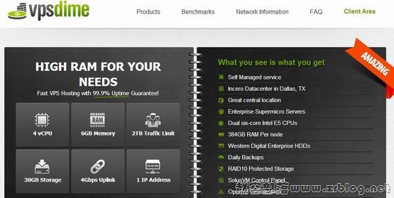 VPSDime：$7/月OpenVZ-6GB/80GB/2TB 洛杉矶&达拉斯