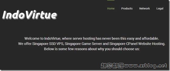 IndoVirtue：新加坡直连VPS月付7美元起,1G内存/20GB硬盘/400GB月流量