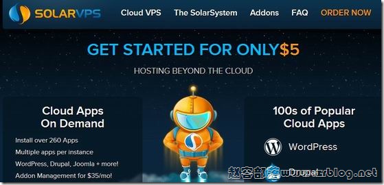 SolarVPS：$5/月Cloud-512MB/20G SSD/2TB 洛杉矶