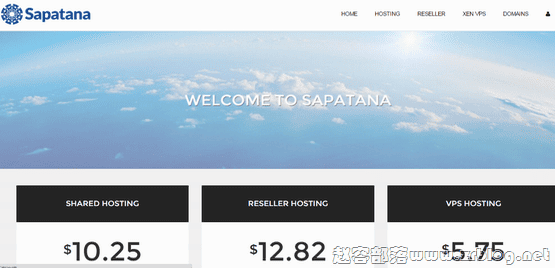 Sapatana:$4.3/月XEN-2GB/50GB/500GB 加拿大-赵容部落