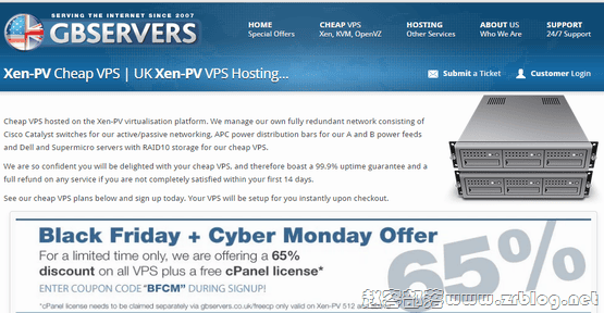 GBServers:£5.5/月XEN-1GB/60GB/800GB 英国-赵容部落
