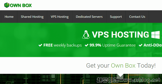 OwnBox:英国伦敦VPS/SSD硬盘/每年8英镑起-赵容部落