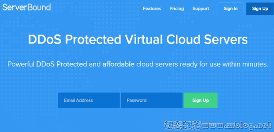 ServerBound:$5/月KVM-512MB/20G SSD/15TB 纽约-赵容部落
