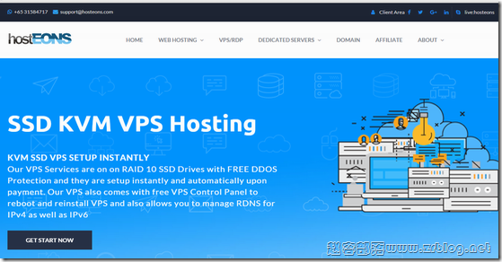 Hosteons推出IPv6 VPS年付6美元起,洛杉矶/盐湖城/纽约等机房