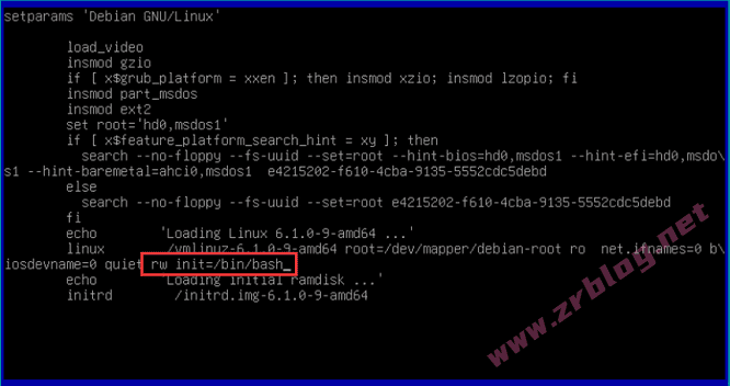 Debian12忘记密码/Debian12强制重置root密码-赵容部落