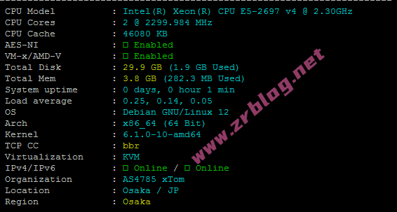 LOCVPS日本VPS怎么样?LOCVPS日本特惠VPS简单测试-赵容部落