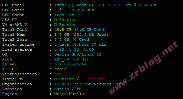 lightlayer菲律宾VPS怎么样?lightlayer菲律宾优化线路(Premium Network)简单测试-赵容部落