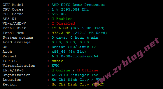 zenlayer怎么样?zenlayer越南云服务器简单测试-赵容部落