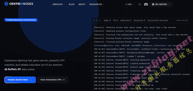 centrixnodes：$2.55/月-单核/1GB/10GB SSD/1Gbps不限流量/纽约机房-国外主机分享